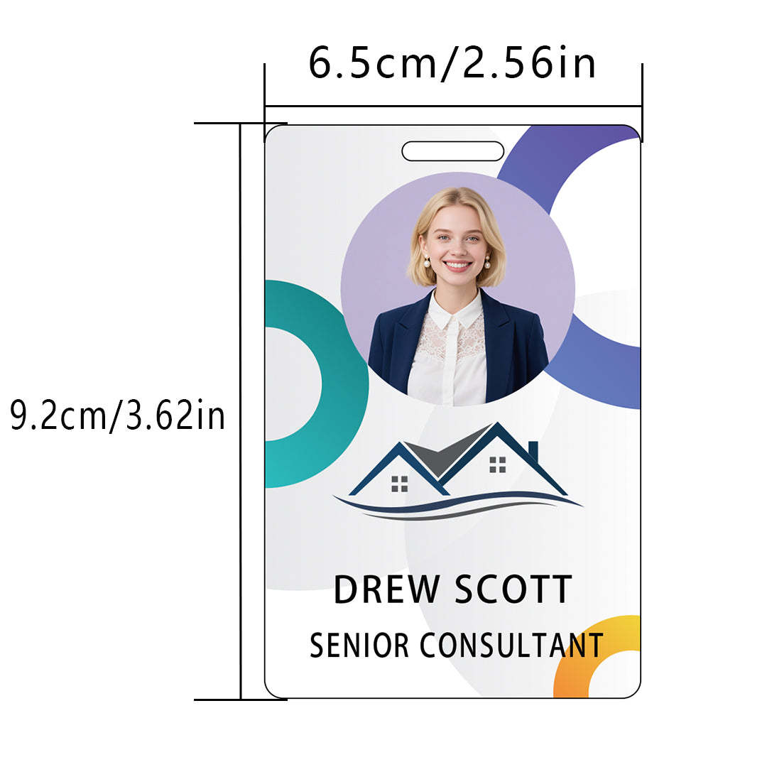 Style Y047 Custom Print Employee ID Badge,customized Id Badge with Name Picture