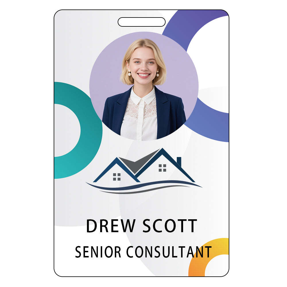 Style Y047 Custom Print Employee ID Badge,customized Id Badge with Name Picture