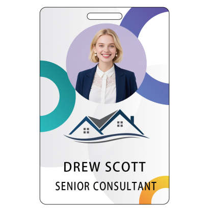Style Y047 Custom Print Employee ID Badge,customized Id Badge with Name Picture