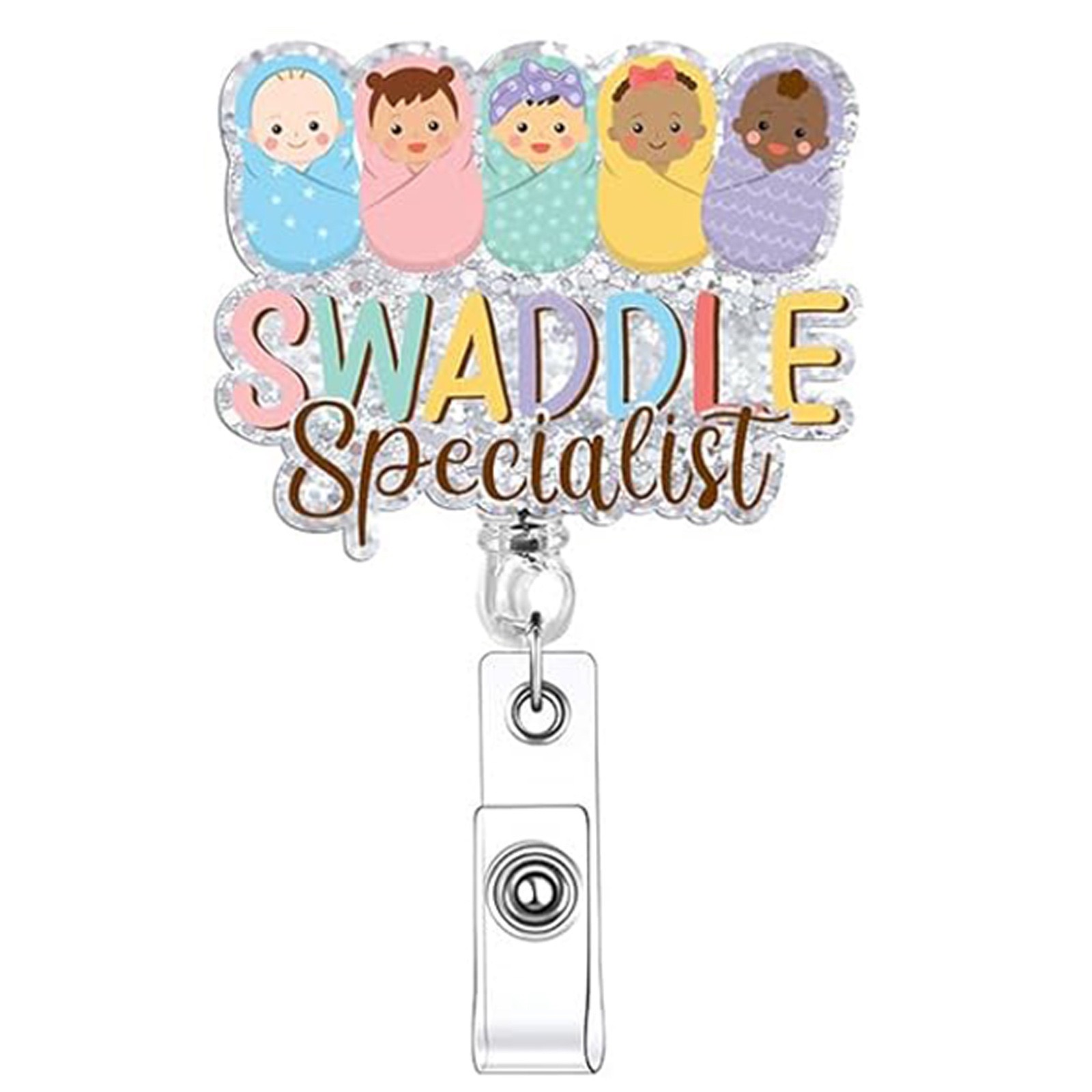 80 Retractable ID Name Badge Holder Reels with Swivel Alligator Clip  Cute Gifts