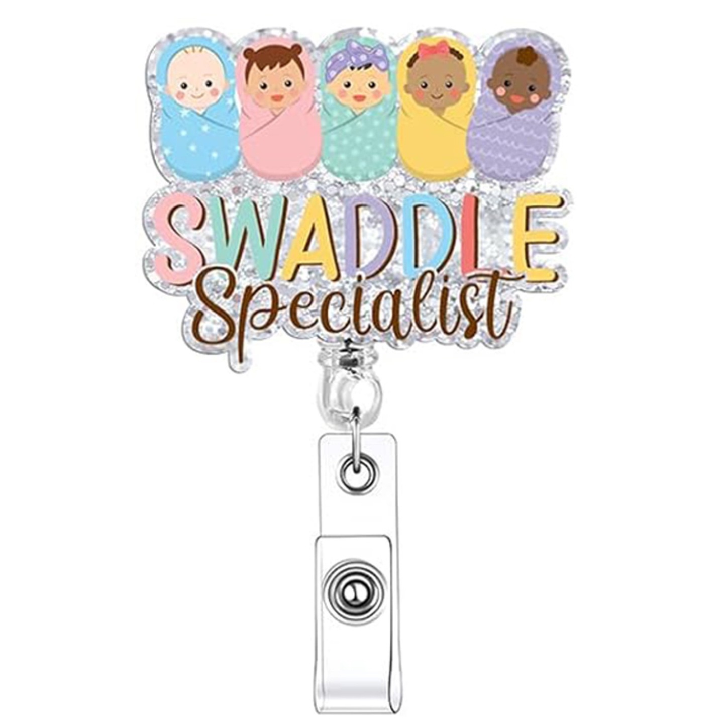 80 Retractable ID Name Badge Holder Reels with Swivel Alligator Clip  Cute Gifts