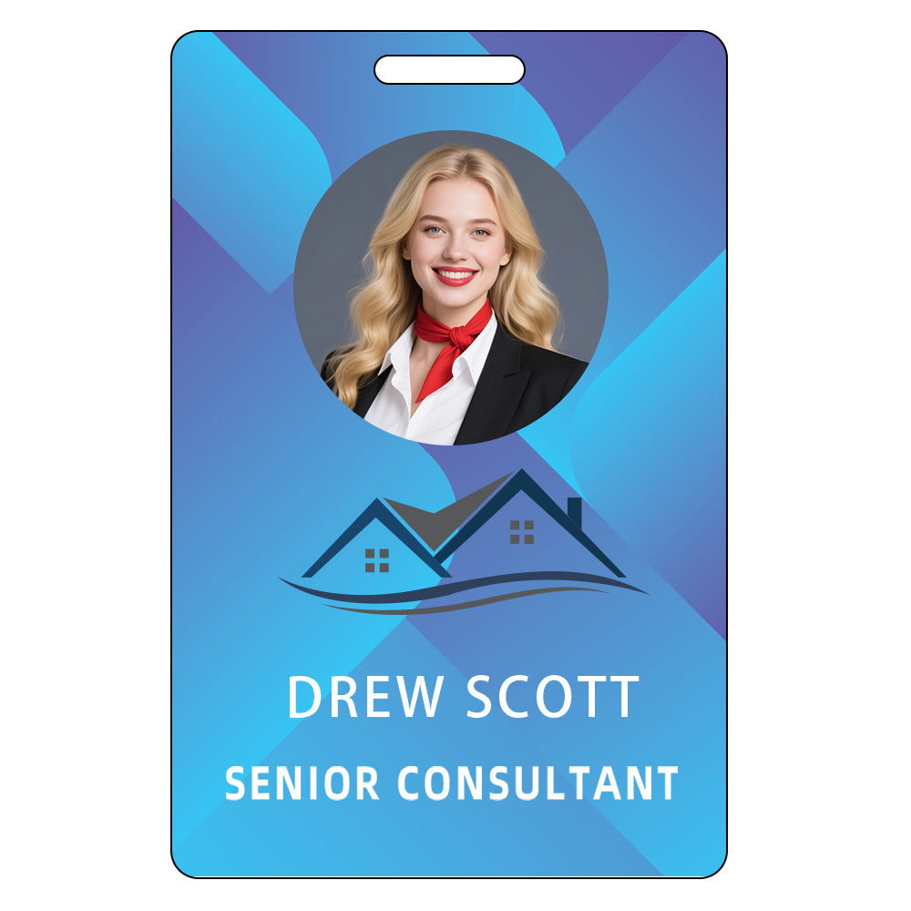 Style Y32 Custom Print Employee ID Badge,customized Id Badge with Name Picture