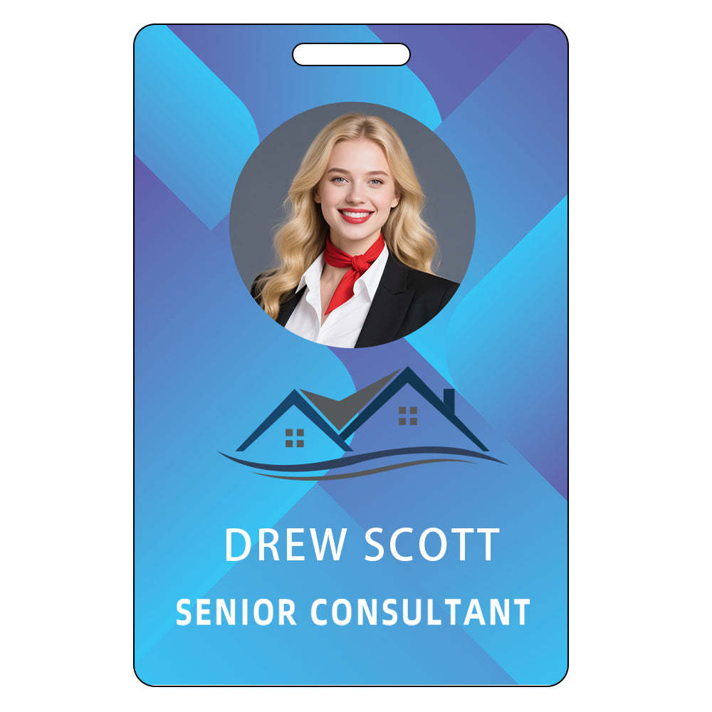 Style Y32 Custom Print Employee ID Badge,customized Id Badge with Name Picture