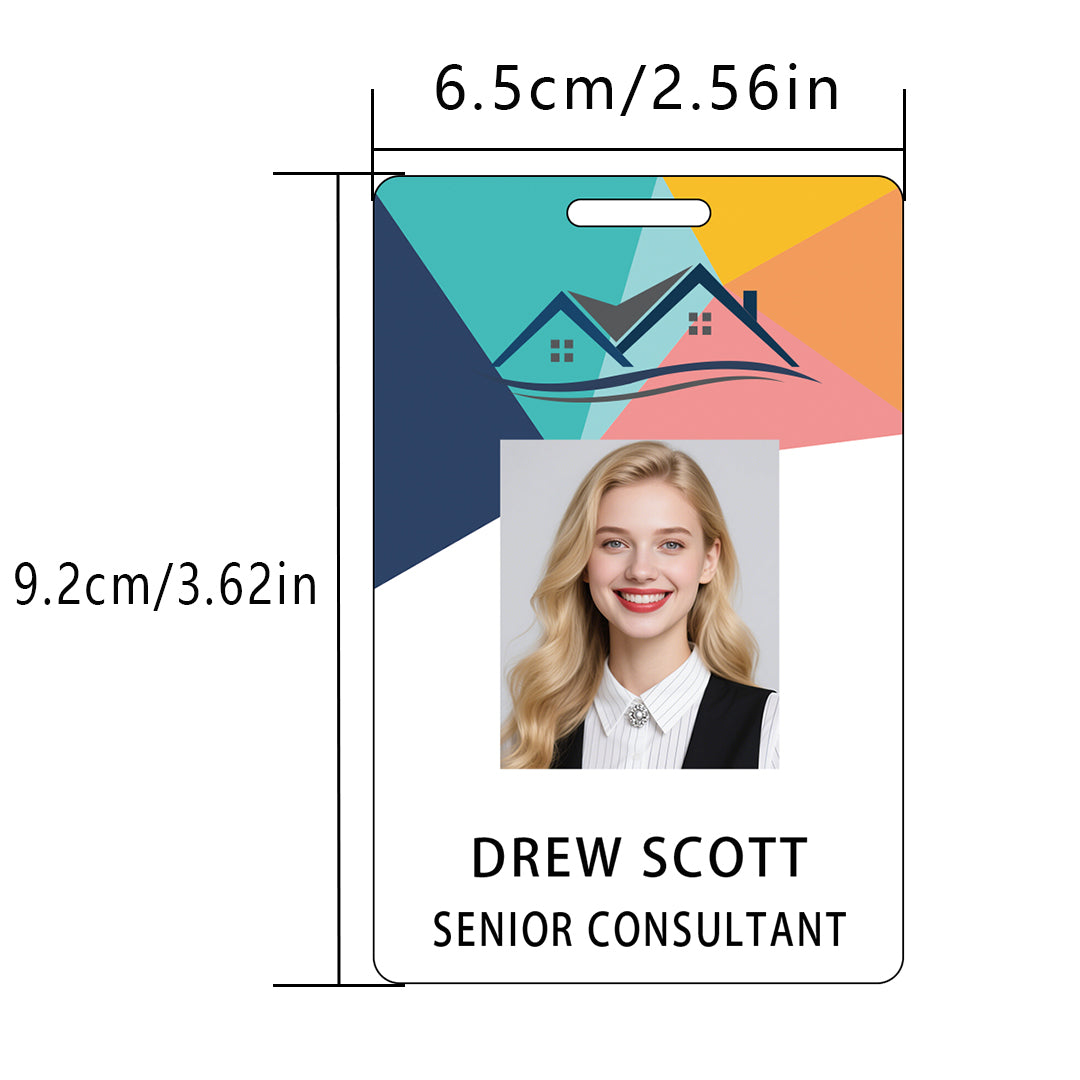 Style Y049 Custom Print Employee ID Badge,customized Id Badge with Name Picture