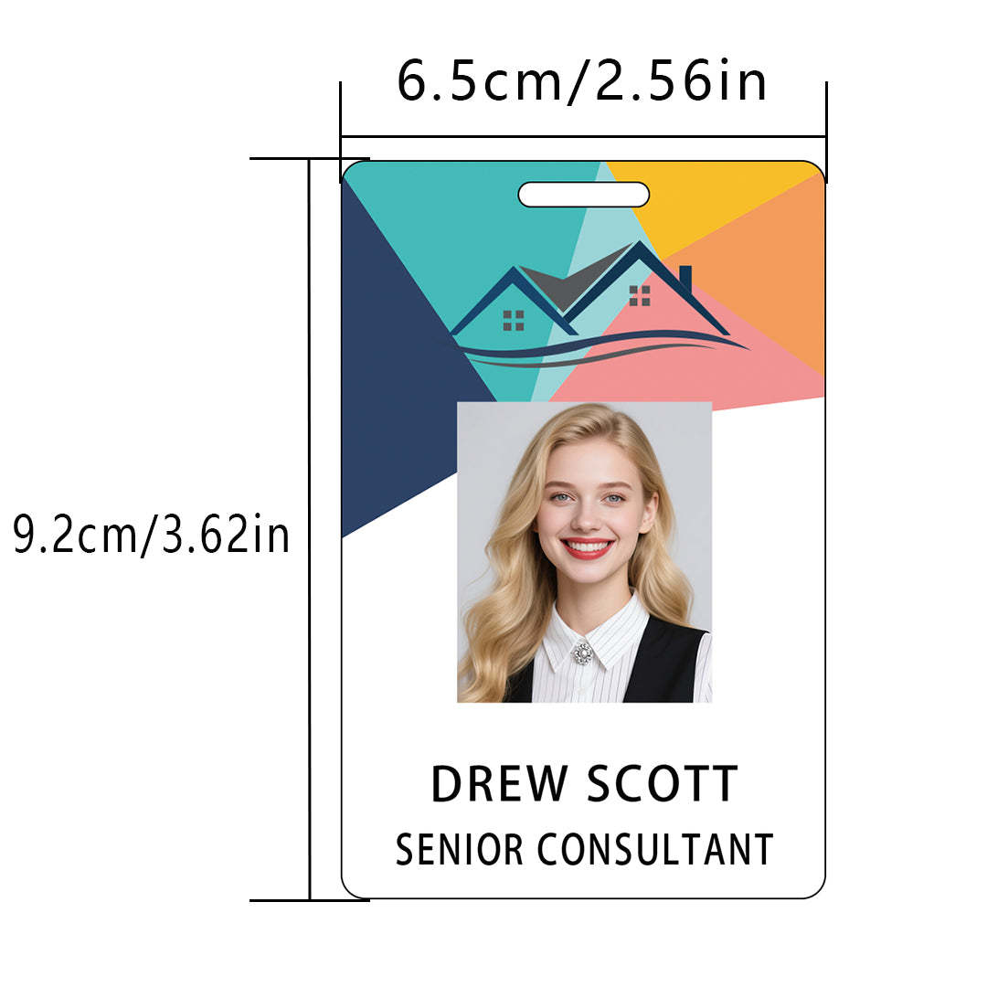 Style Y049 Custom Print Employee ID Badge,customized Id Badge with Name Picture