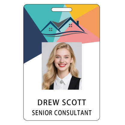Style Y049 Custom Print Employee ID Badge,customized Id Badge with Name Picture