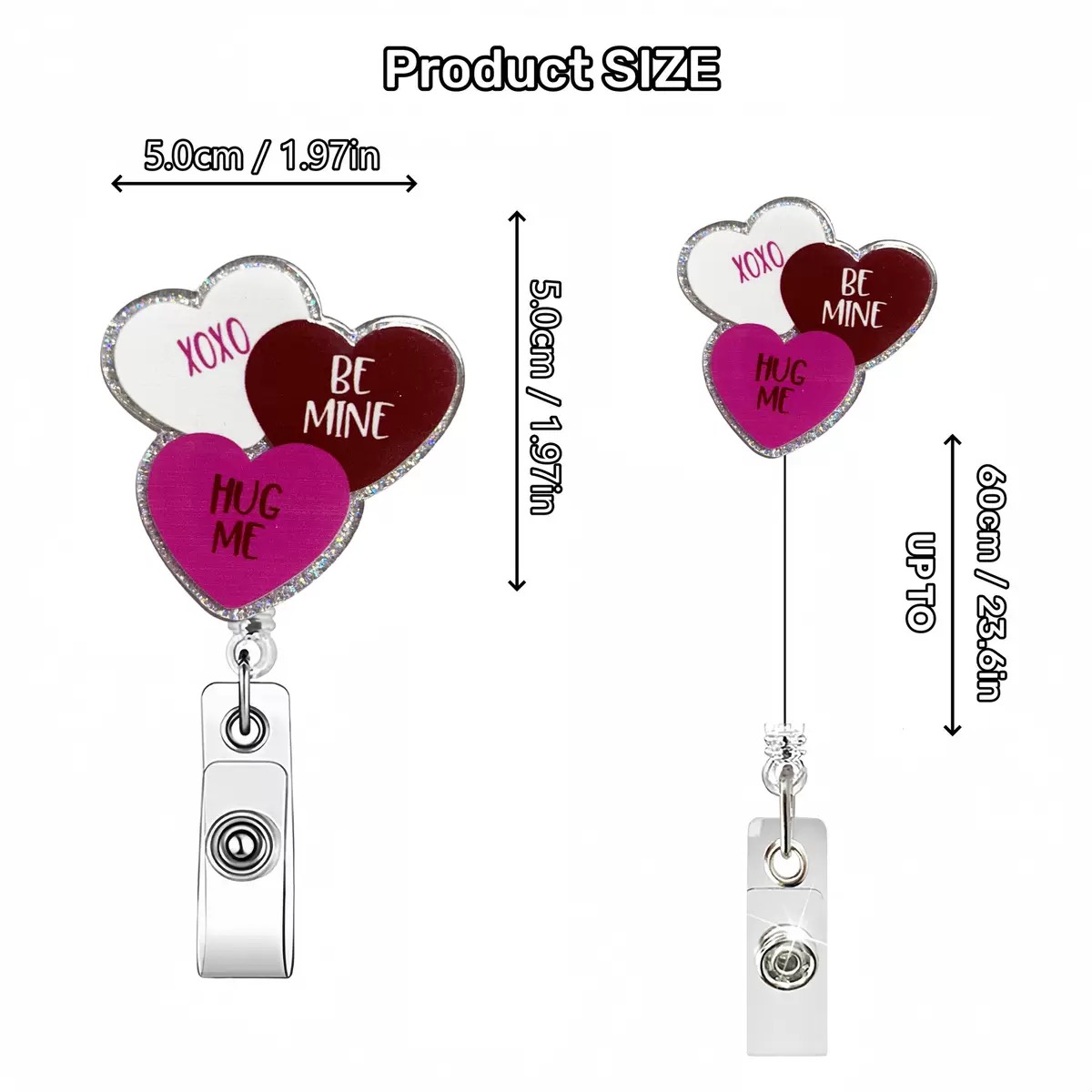 84 Retractable ID Name Badge Holder Reels with Swivel Alligator Clip  Cute Gifts