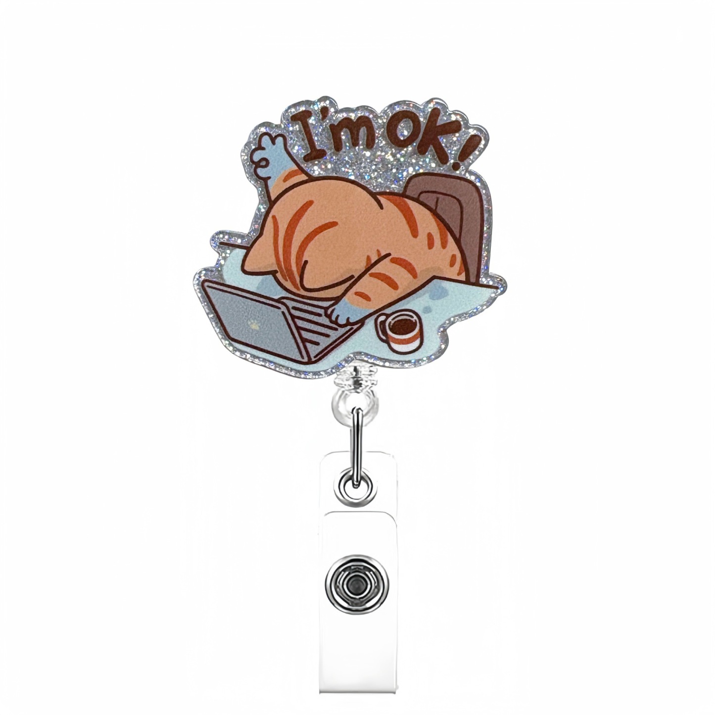 72 Retractable ID Name Badge Holder Reels with Swivel Alligator Clip  Cute Gifts