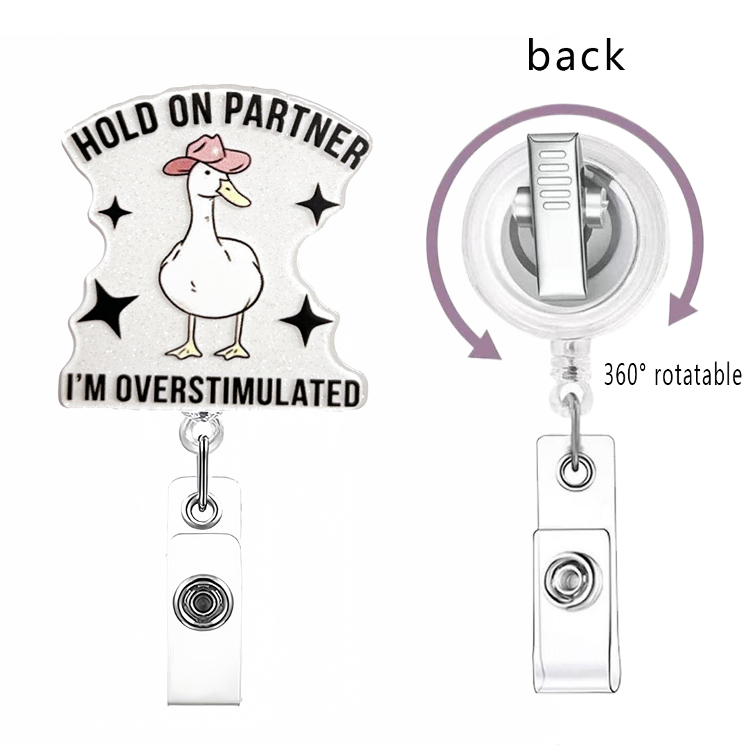 91 Retractable ID Name Badge Holder Reels with Swivel Alligator Clip  Cute Gifts