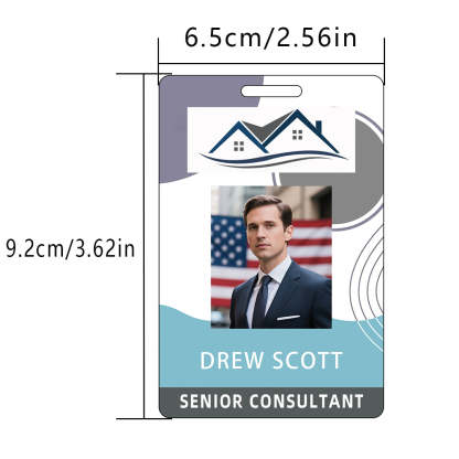 Style Y019 Custom Print Employee ID Badge,customized Id Badge with Name Picture
