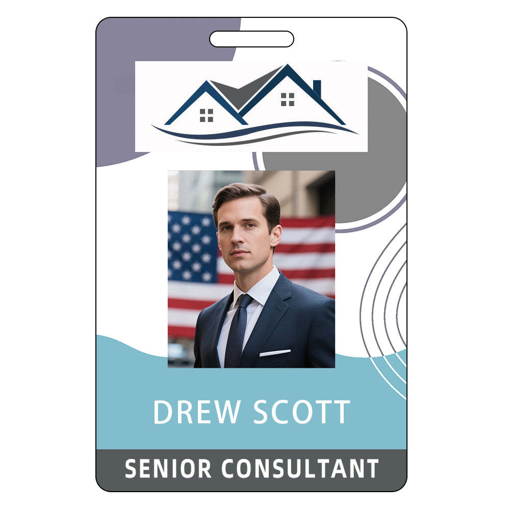 Style Y019 Custom Print Employee ID Badge,customized Id Badge with Name Picture