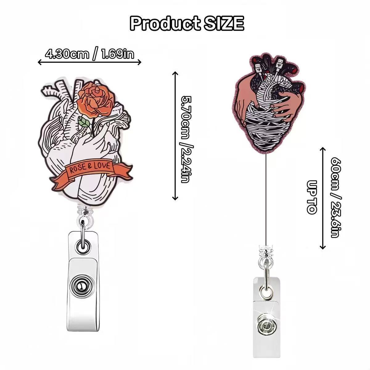 75 Retractable ID Name Badge Holder Reels with Swivel Alligator Clip  Cute Gifts