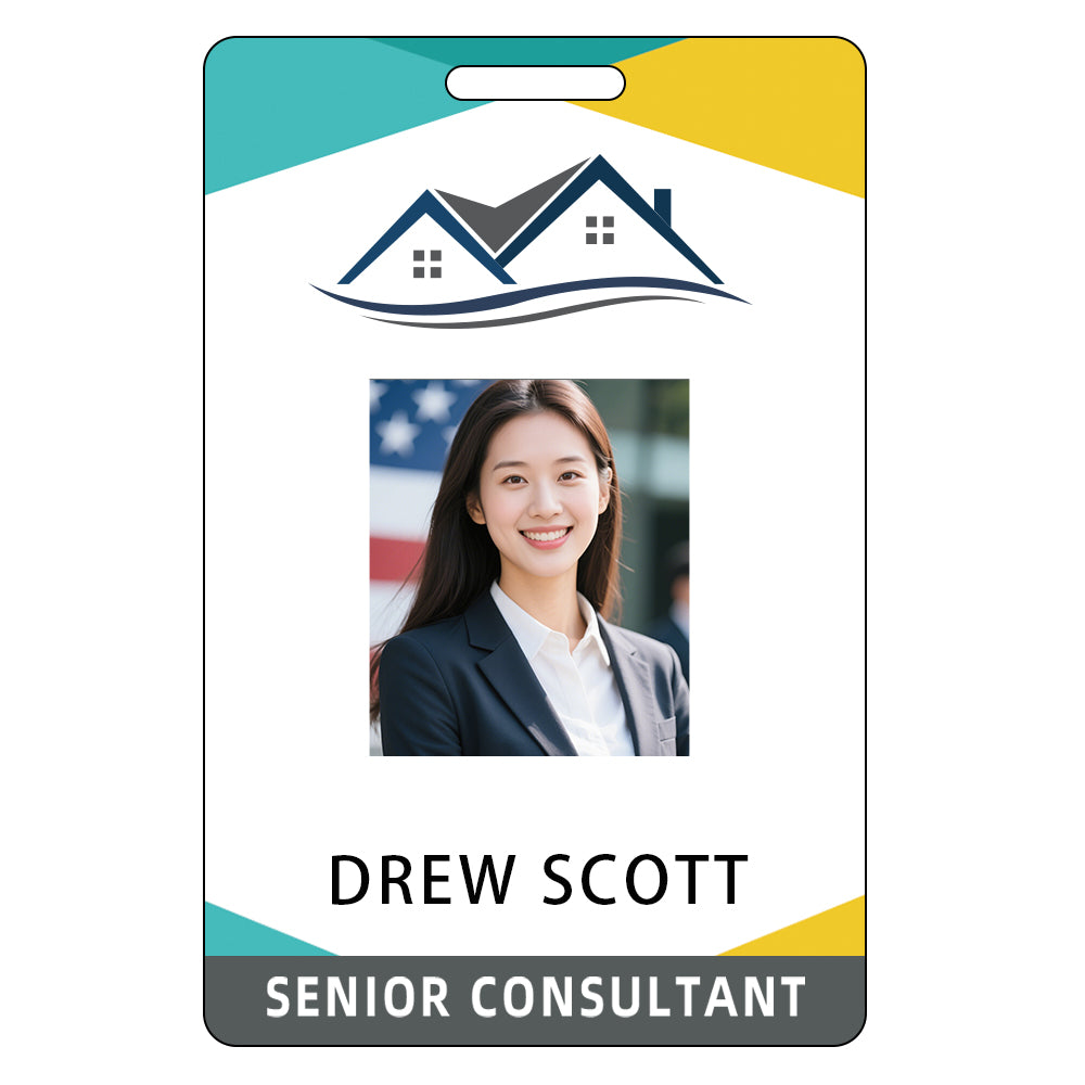 Style Y021 Custom Print Employee ID Badge,customized Id Badge with Name Picture