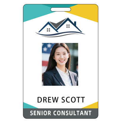 Style Y021 Custom Print Employee ID Badge,customized Id Badge with Name Picture