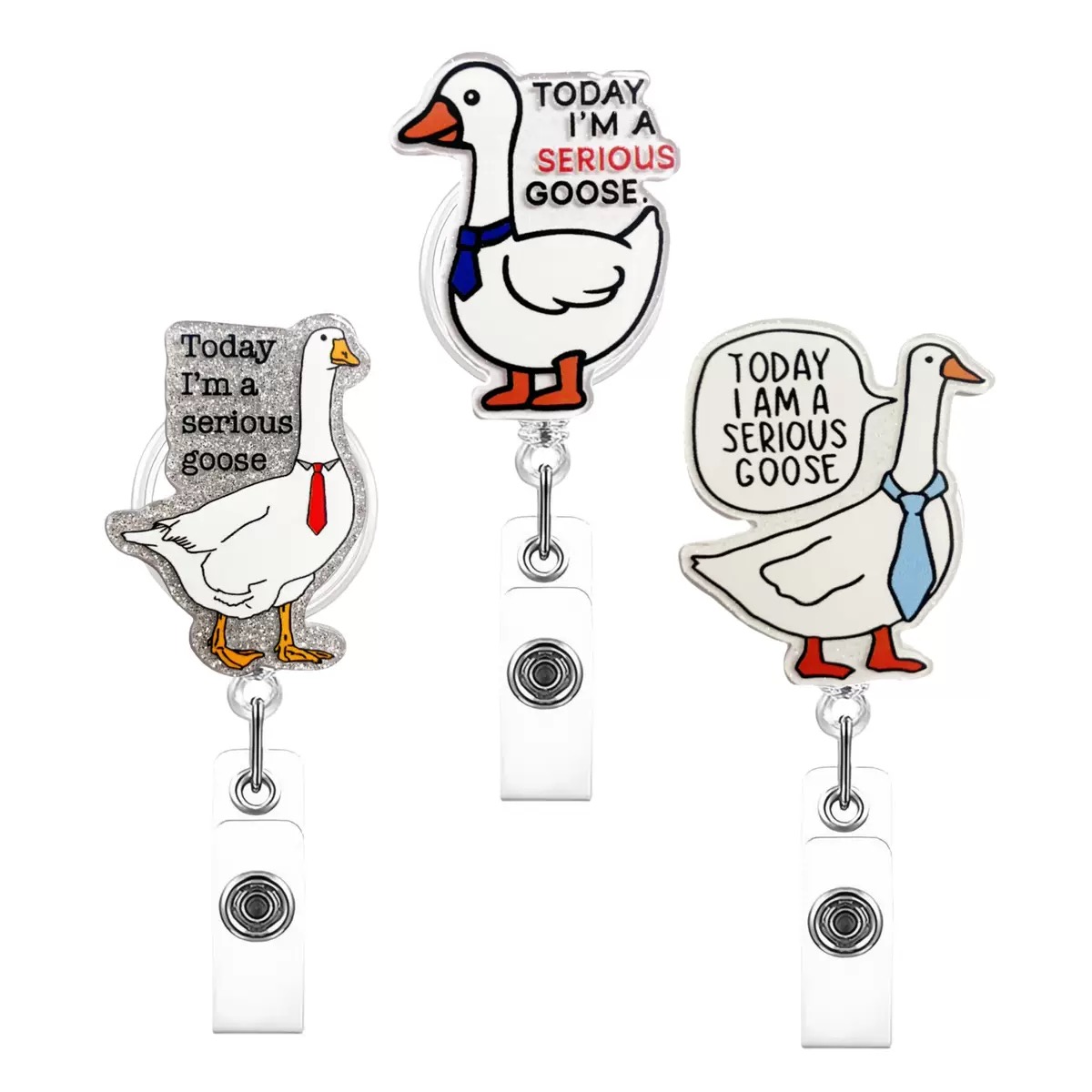 88 Retractable ID Name Badge Holder Reels with Swivel Alligator Clip  Cute Gifts