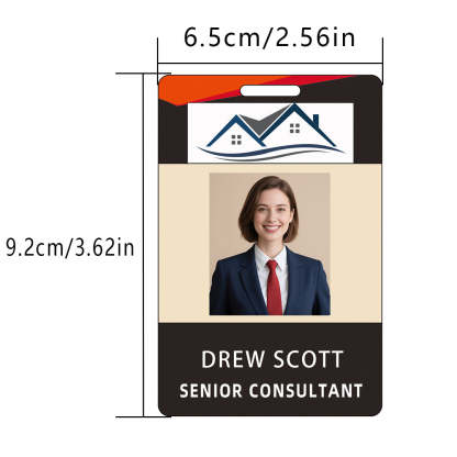 Style Y028 Custom Print Employee ID Badge,customized Id Badge with Name Picture