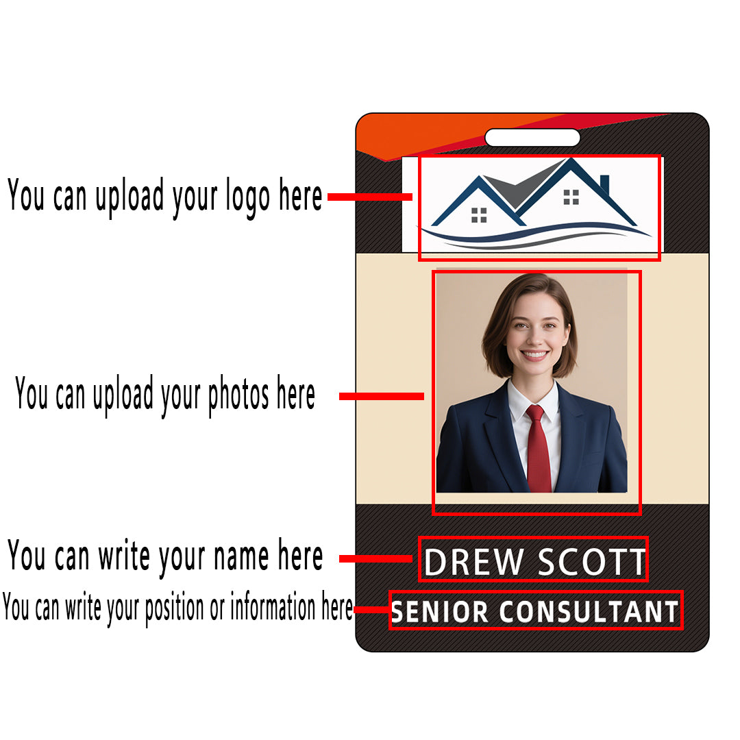 Style Y028 Custom Print Employee ID Badge,customized Id Badge with Name Picture