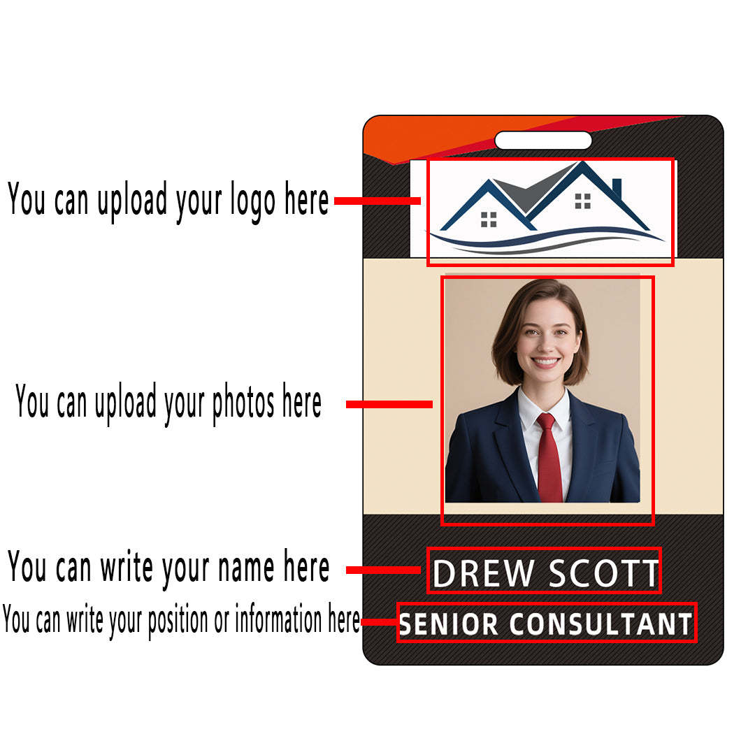 Style Y028 Custom Print Employee ID Badge,customized Id Badge with Name Picture