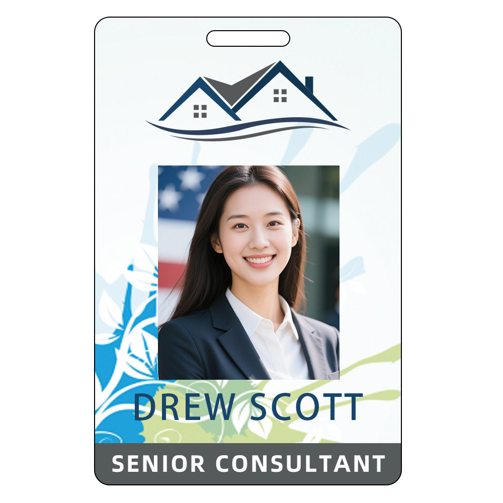 Style Y006 Custom Print Employee ID Badge,customized Id Badge with Name Picture