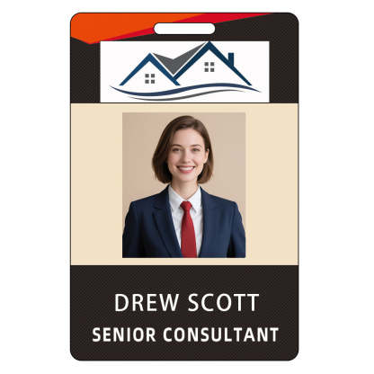 Style Y028 Custom Print Employee ID Badge,customized Id Badge with Name Picture