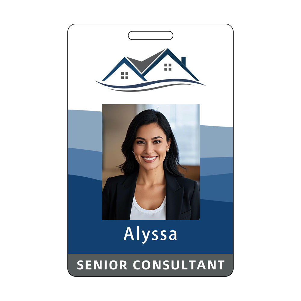 Customized photo ID card badge, customized ID card recognition badge, personalized name badge, customized name label, photo badge, suitable for employee work office