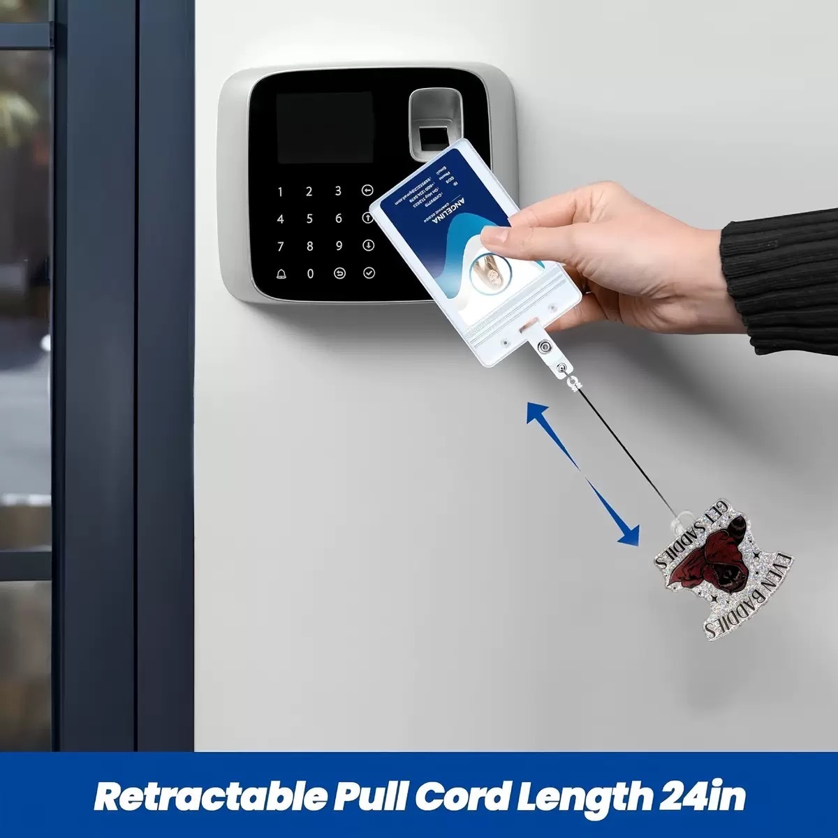 91 Retractable ID Name Badge Holder Reels with Swivel Alligator Clip  Cute Gifts