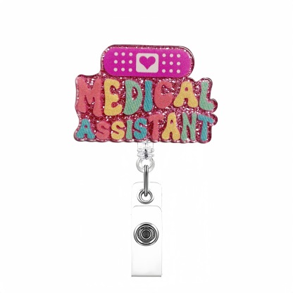 84 Retractable ID Name Badge Holder Reels with Swivel Alligator Clip  Cute Gifts