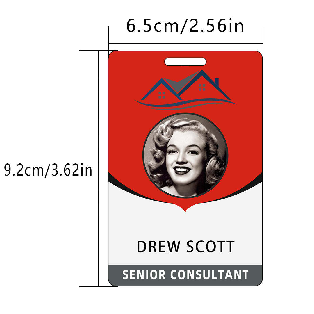 Style Y07 Custom Print Employee ID Badge,customized Id Badge with Name Picture