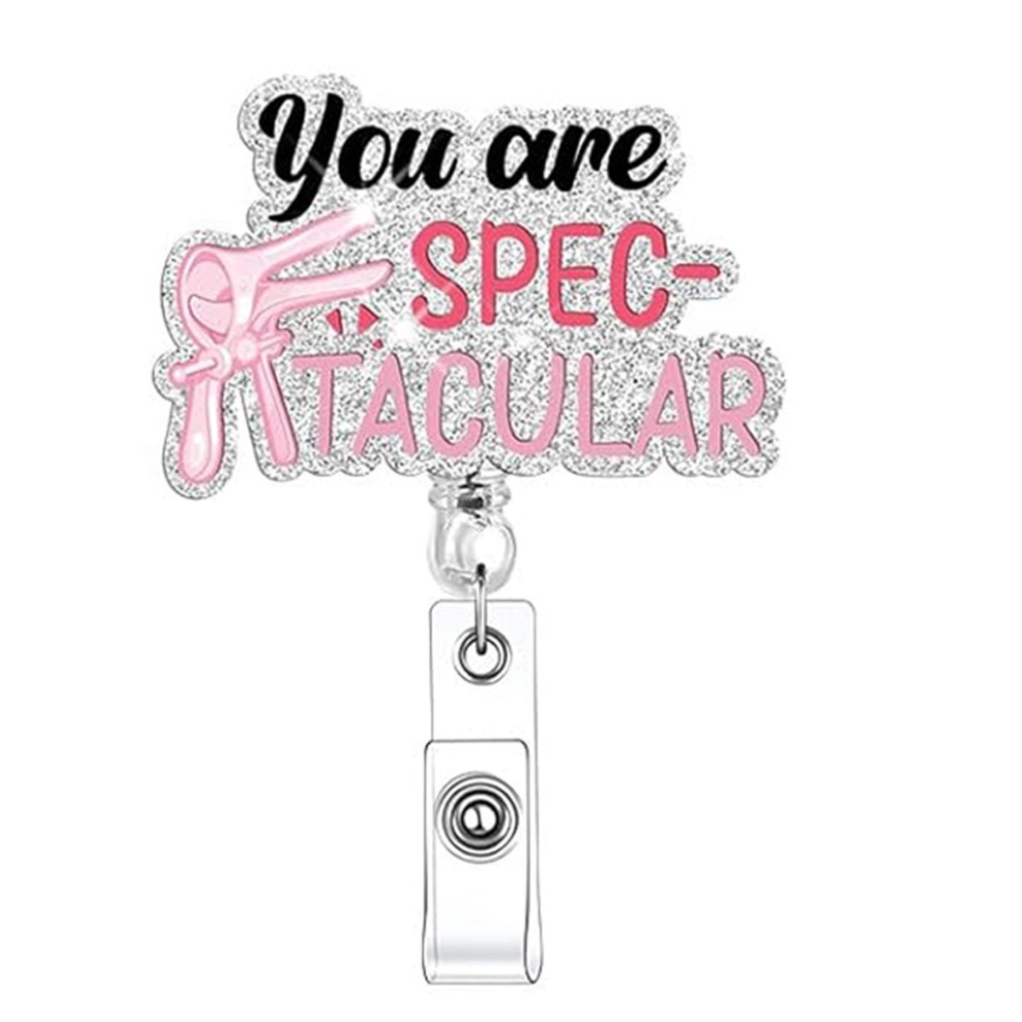 80 Retractable ID Name Badge Holder Reels with Swivel Alligator Clip  Cute Gifts