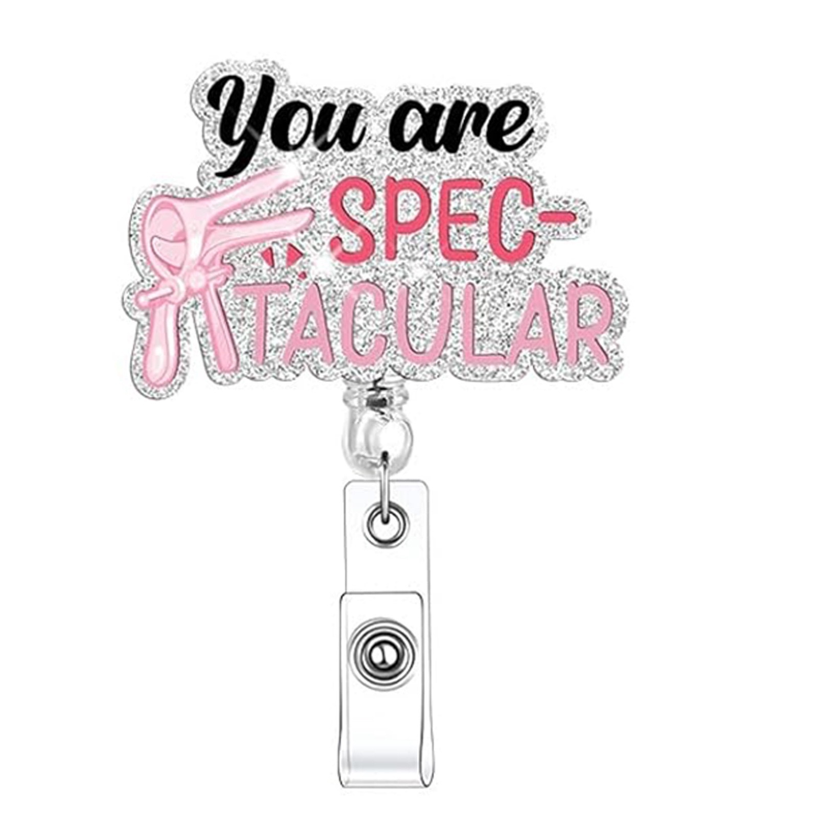 80 Retractable ID Name Badge Holder Reels with Swivel Alligator Clip  Cute Gifts