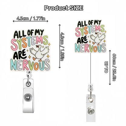 94 Retractable ID Name Badge Holder Reels with Swivel Alligator Clip  Cute Gifts