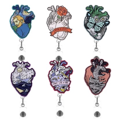 75 Retractable ID Name Badge Holder Reels with Swivel Alligator Clip  Cute Gifts