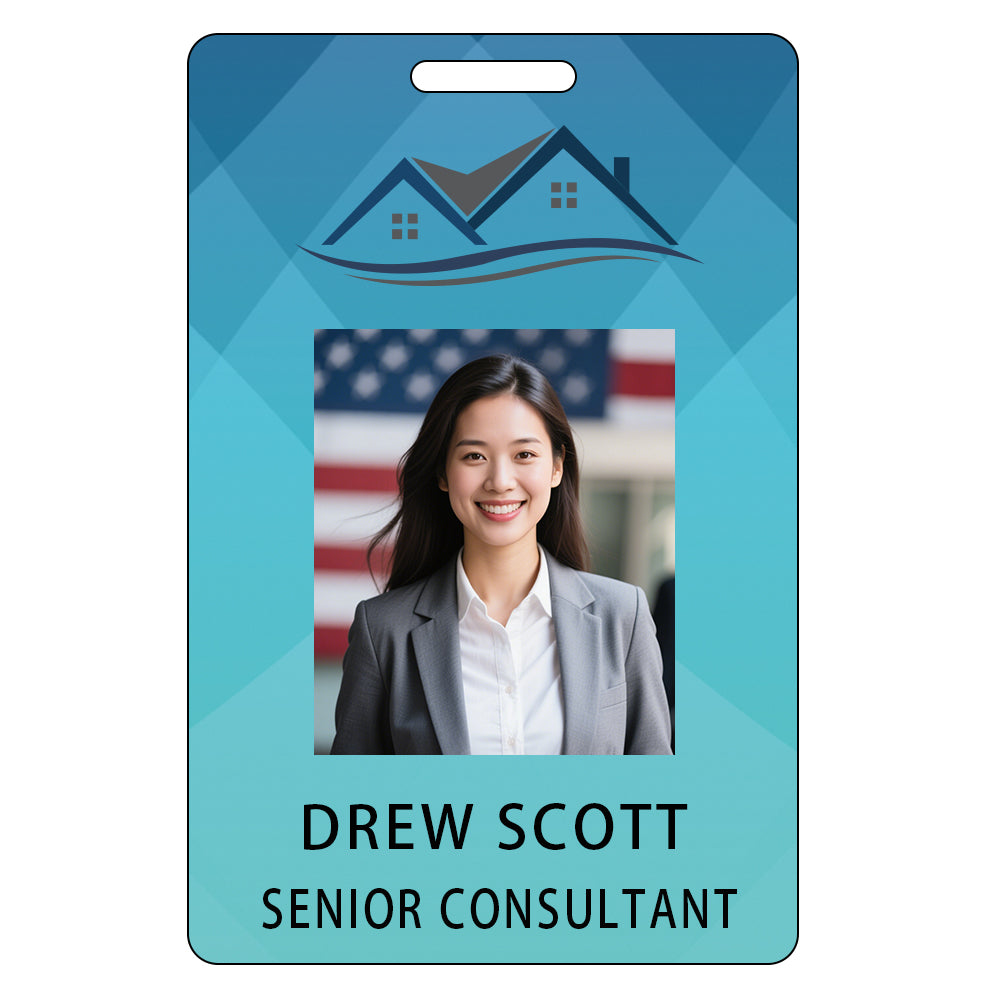 Style Y024 Custom Print Employee ID Badge,customized Id Badge with Name Picture