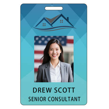 Style Y024 Custom Print Employee ID Badge,customized Id Badge with Name Picture