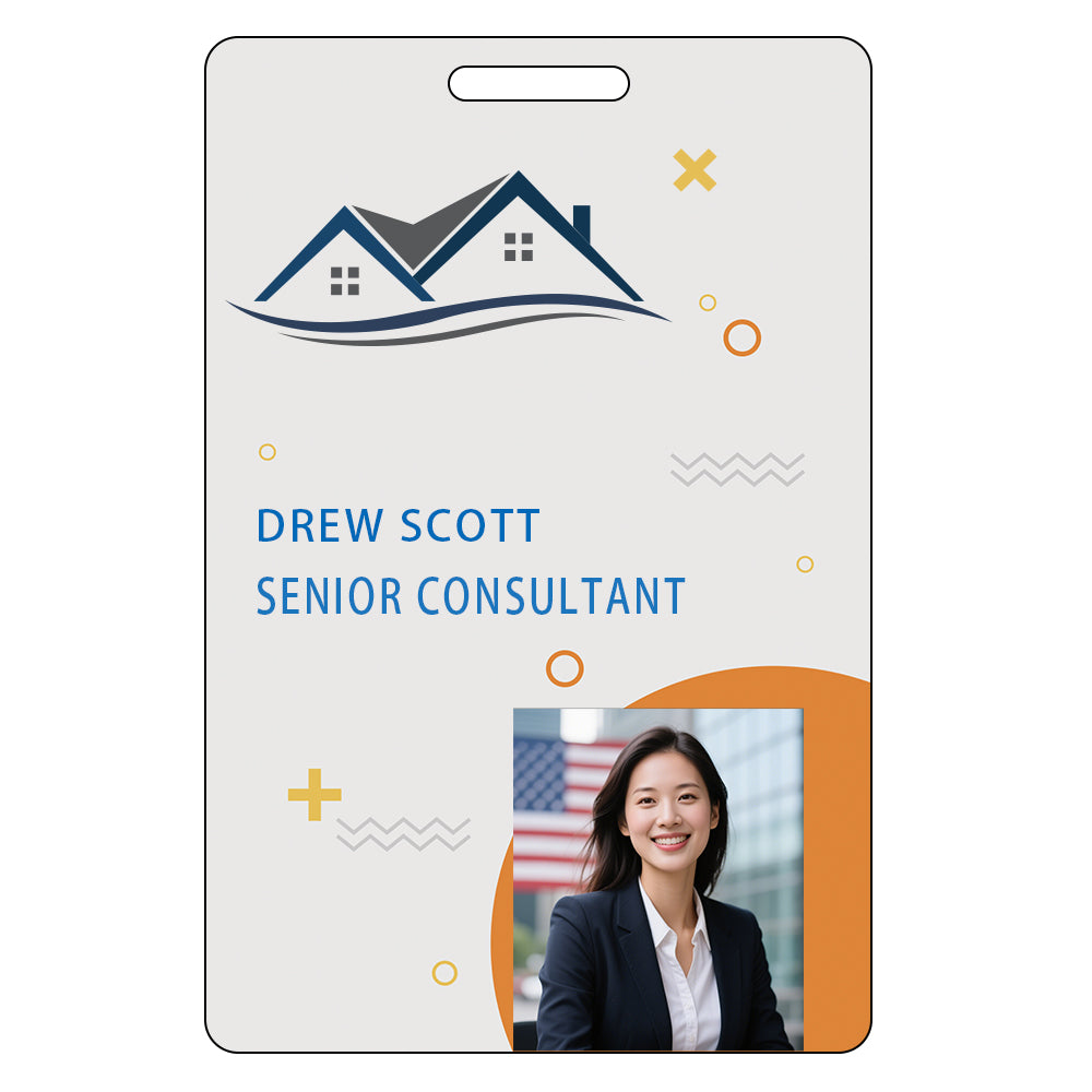 Style Y-08 Custom Print Employee ID Badge,customized Id Badge with Name Picture