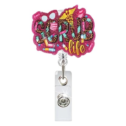 97 Retractable ID Name Badge Holder Reels with Swivel Alligator Clip  Cute Gifts