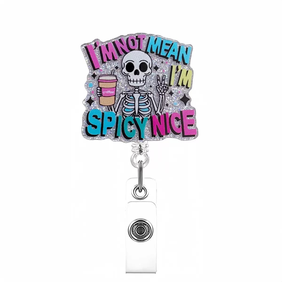 78 Retractable ID Name Badge Holder Reels with Swivel Alligator Clip  Cute Gifts