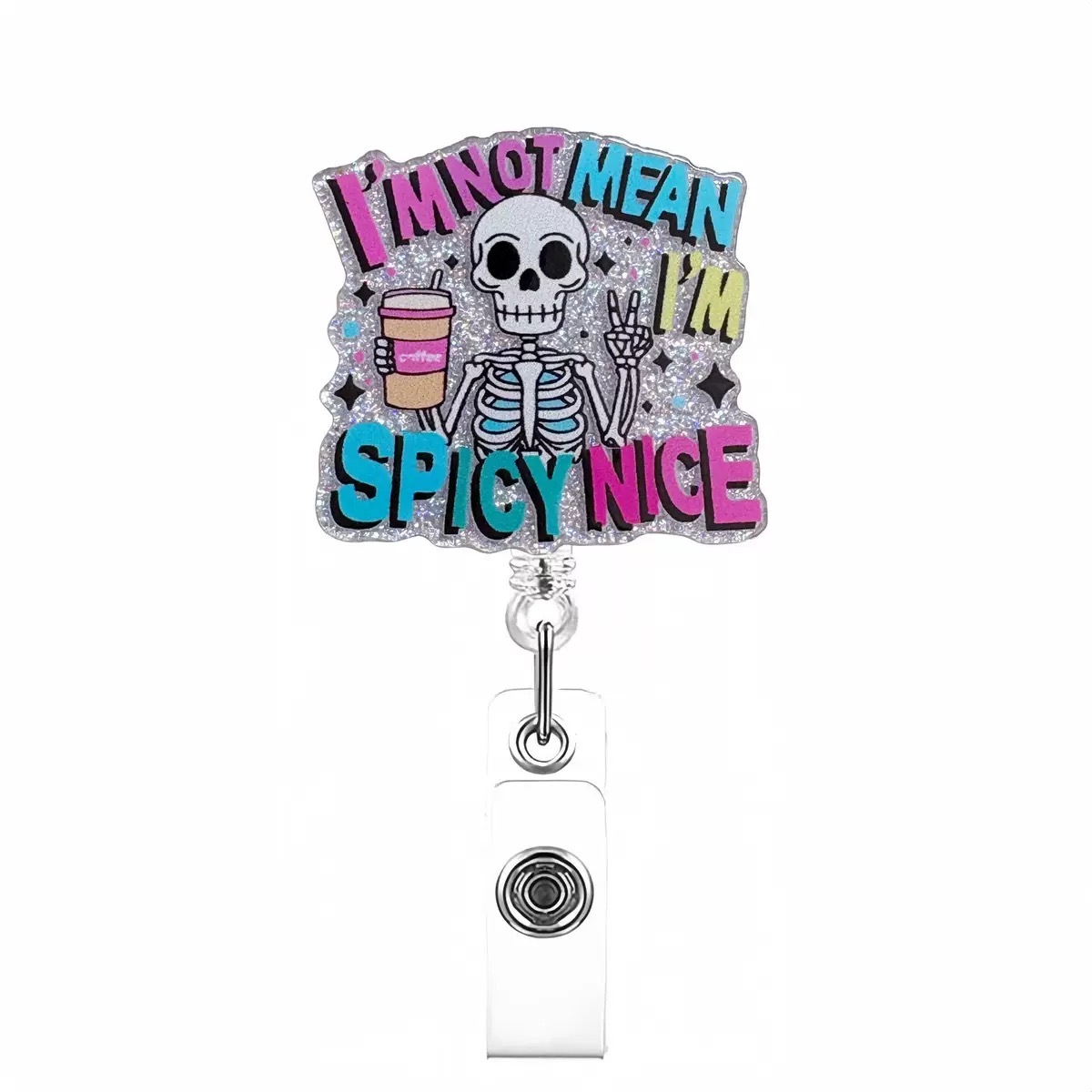 78 Retractable ID Name Badge Holder Reels with Swivel Alligator Clip  Cute Gifts