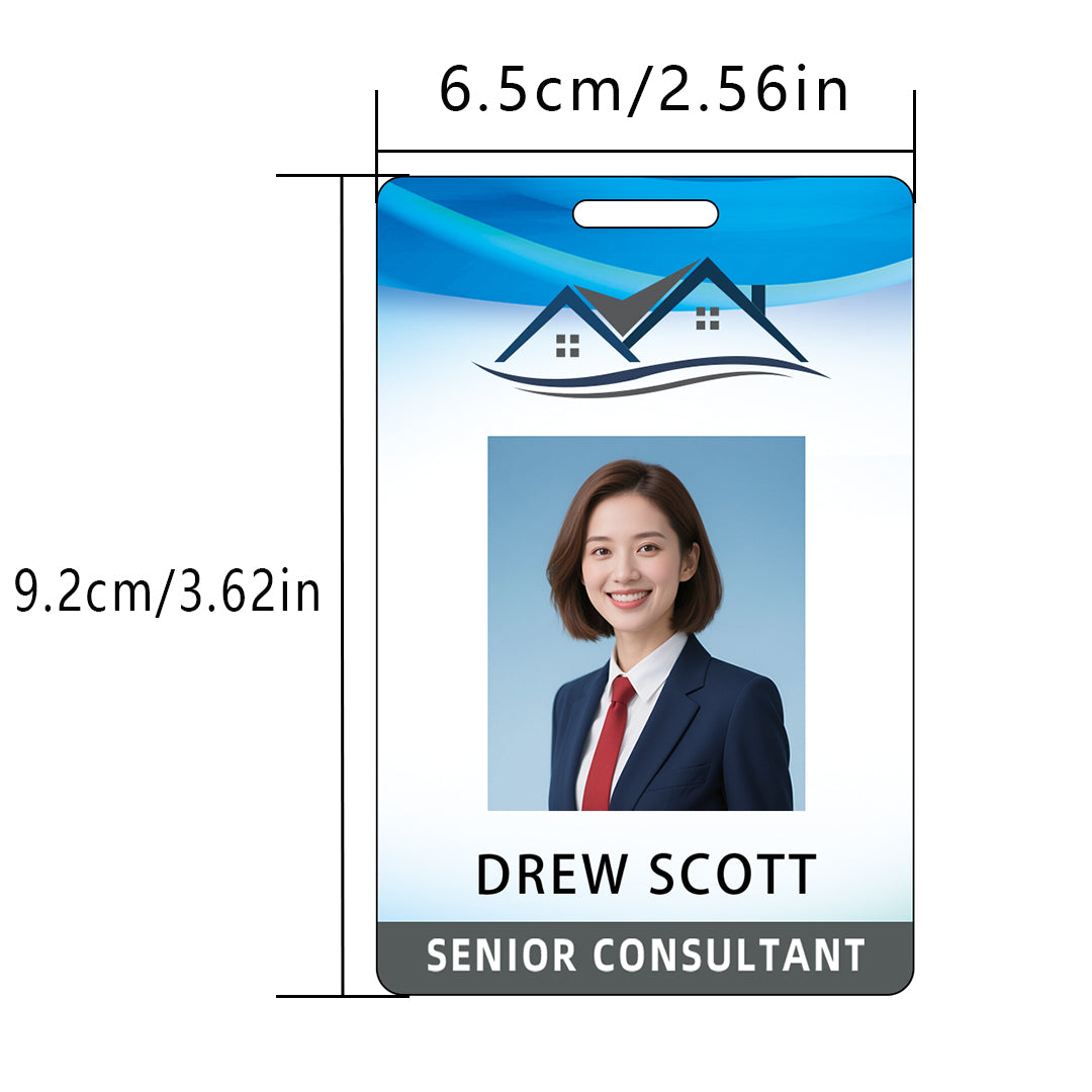 Style Y09 Custom Print Employee ID Badge,customized Id Badge with Name Picture