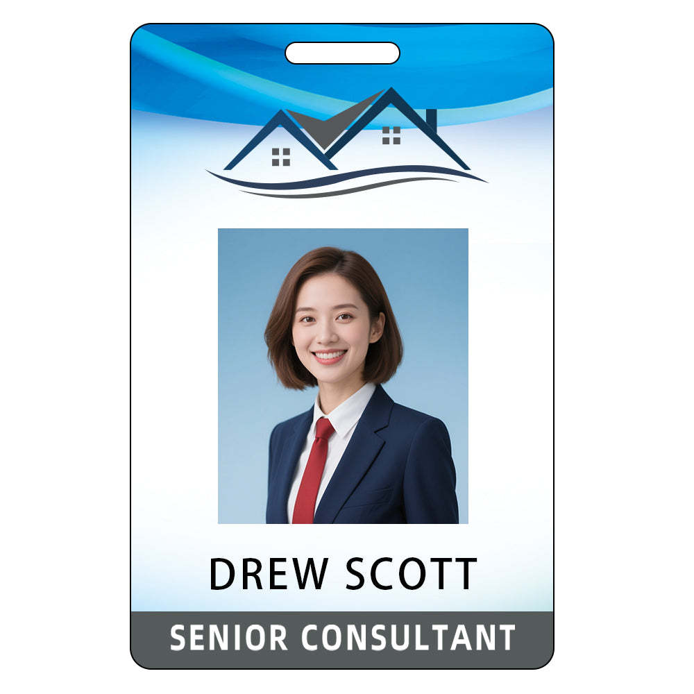 Style Y09 Custom Print Employee ID Badge,customized Id Badge with Name Picture