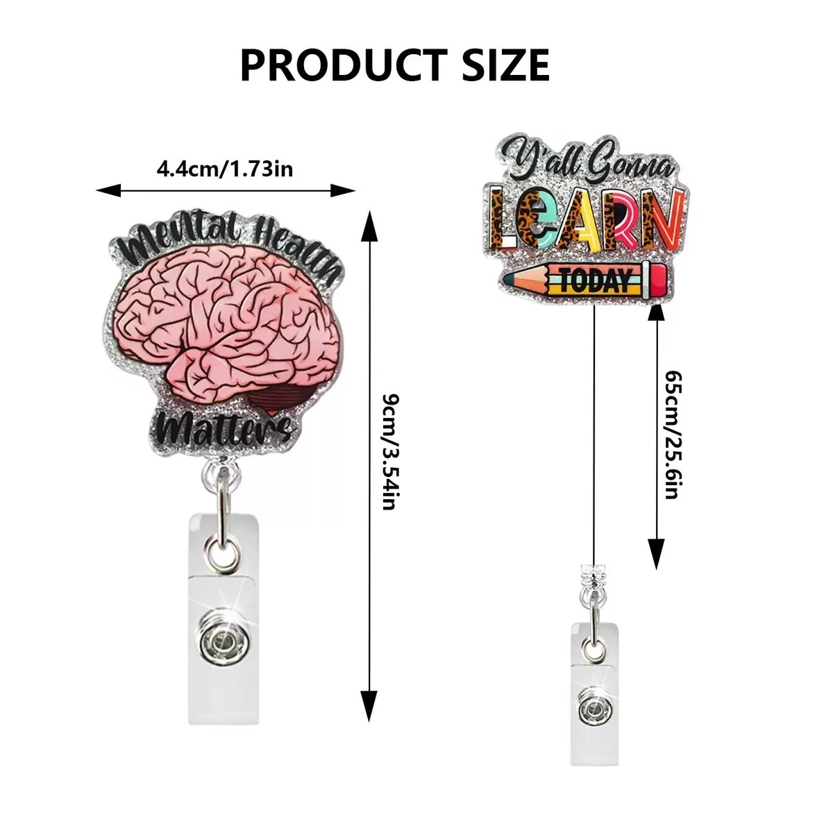 79 Retractable ID Name Badge Holder Reels with Swivel Alligator Clip  Cute Gifts