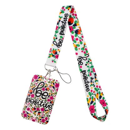 82-ID Badge Holder with Lanyard, Teacher Student  Nurse Work Office Gifts