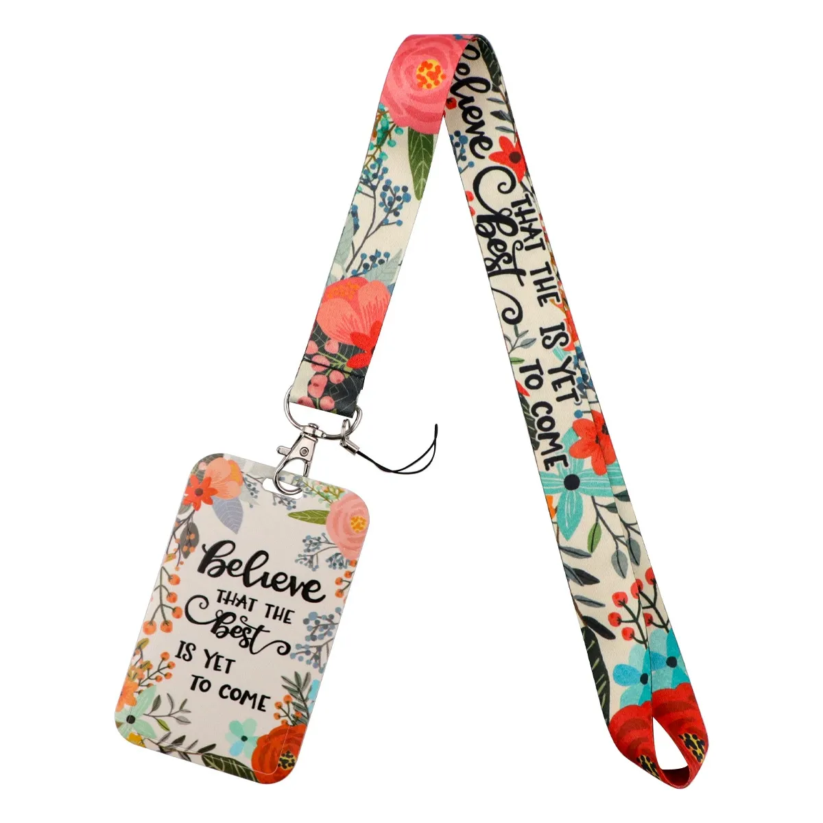 80-ID Badge Holder with Lanyard, Teacher Student  Nurse Work Office Gifts