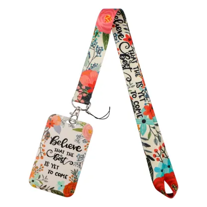 80-ID Badge Holder with Lanyard, Teacher Student  Nurse Work Office Gifts