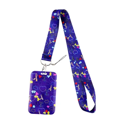 91-ID Badge Holder with Lanyard, Teacher Student  Nurse Work Office Gifts