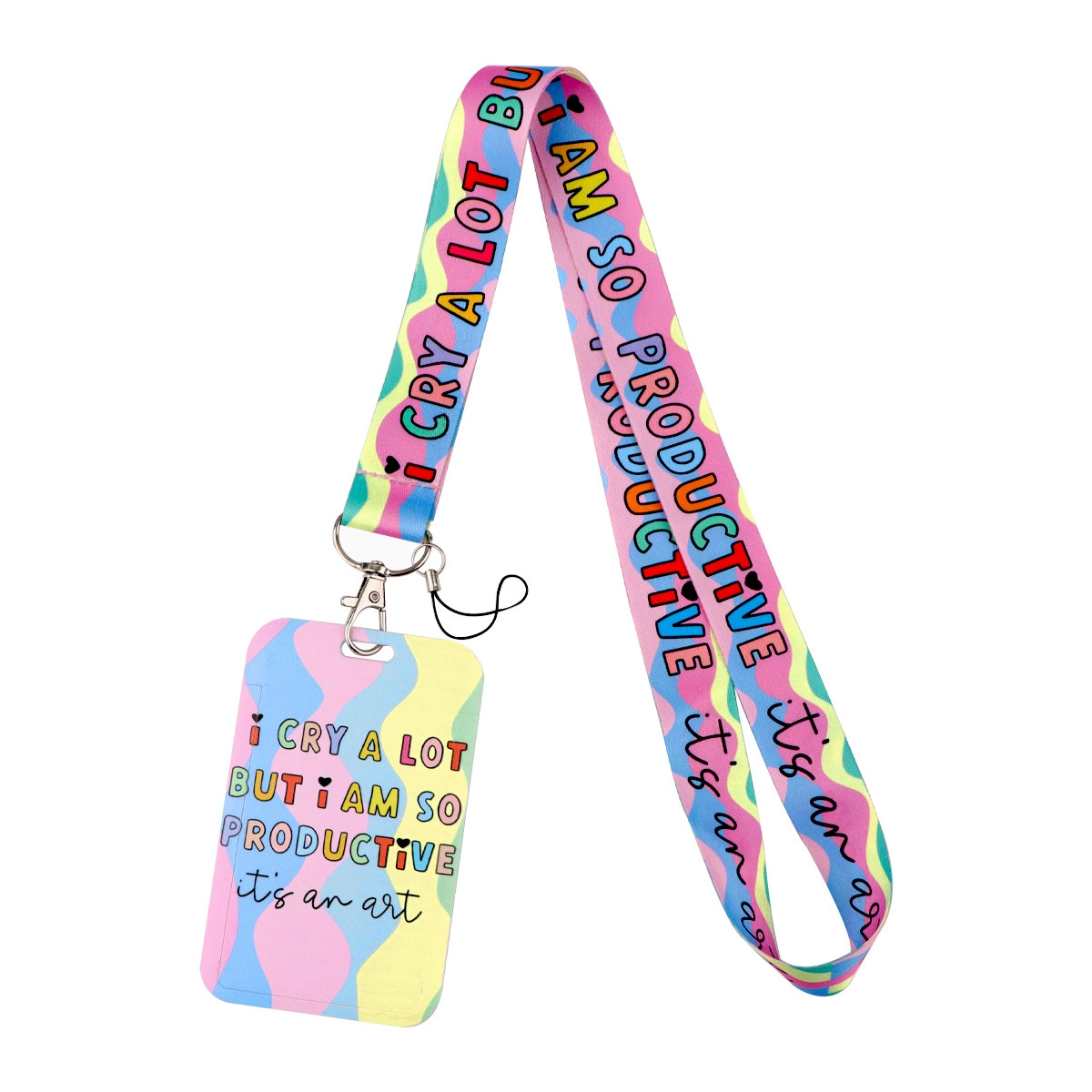 89-ID Badge Holder with Lanyard, Teacher Student  Nurse Work Office Gifts