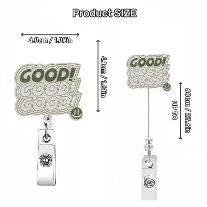 85 Retractable ID Name Badge Holder Reels with Swivel Alligator Clip  Cute Gifts