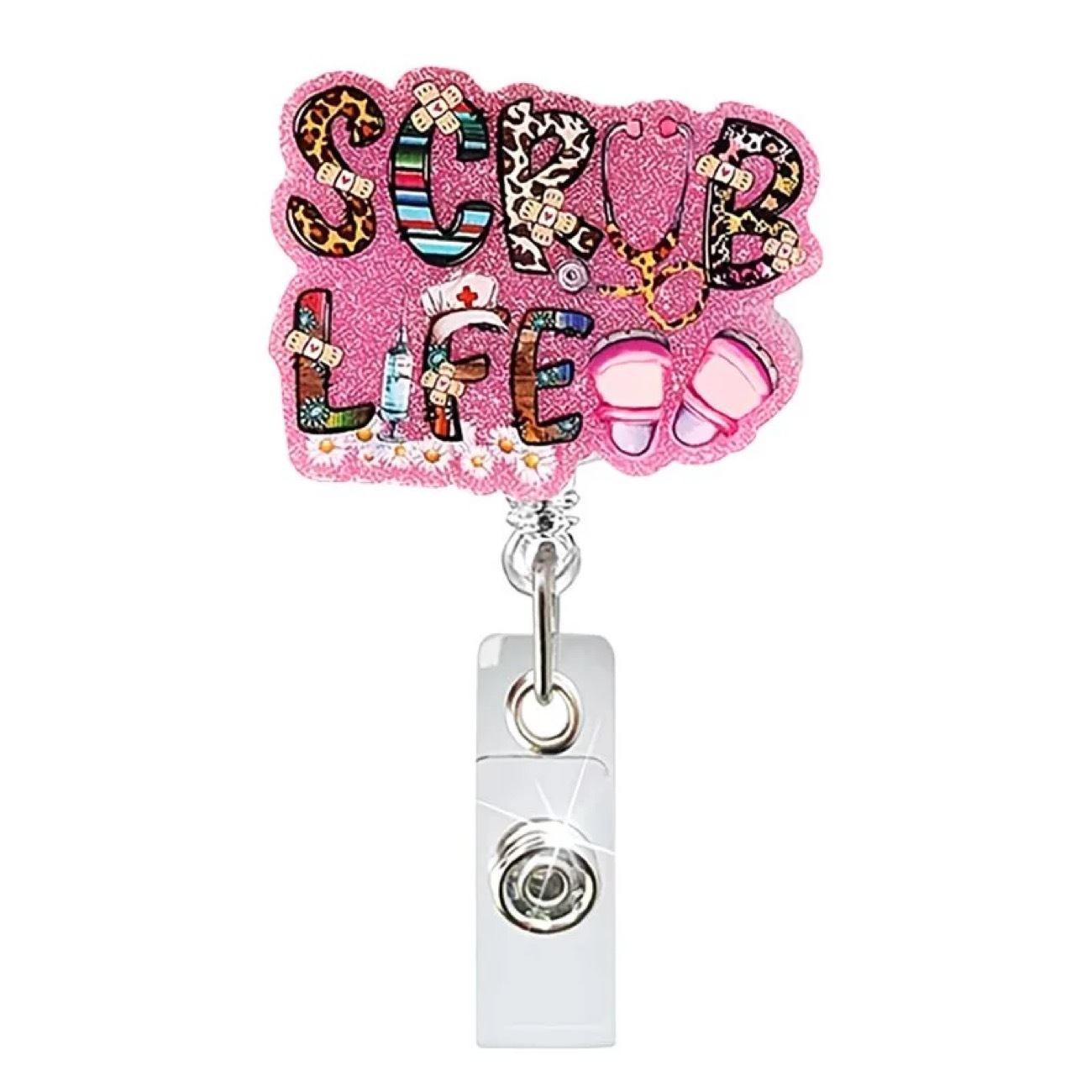 97 Retractable ID Name Badge Holder Reels with Swivel Alligator Clip  Cute Gifts