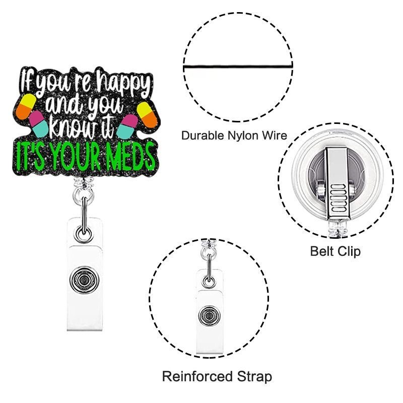 100 Retractable ID Name Badge Holder Reels with Swivel Alligator Clip  Cute Gifts