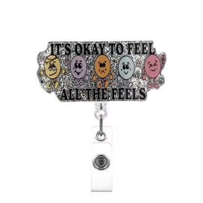 74 Retractable ID Name Badge Holder Reels with Swivel Alligator Clip  Cute Gifts